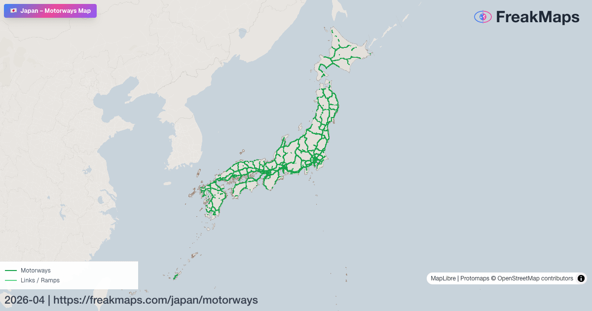 Japan — motorways