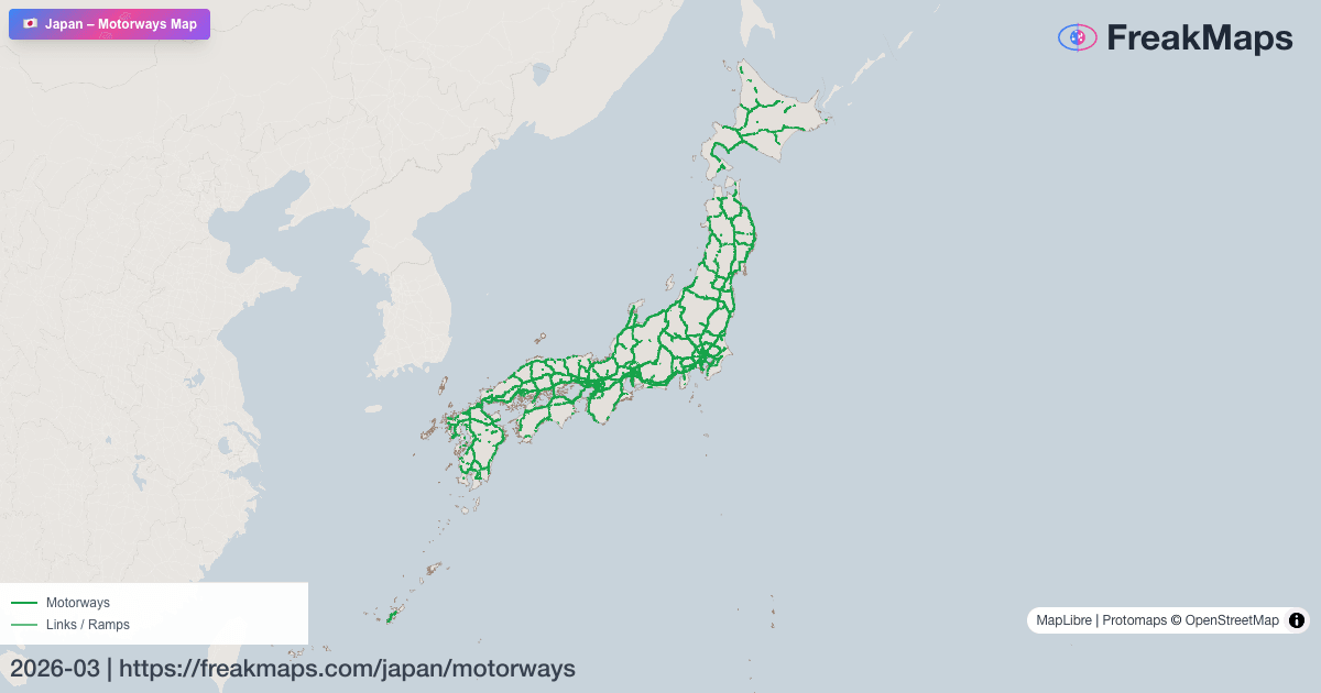 Japan — motorways