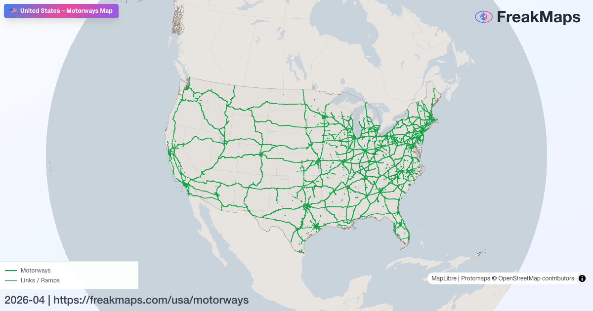 USA — motorways
