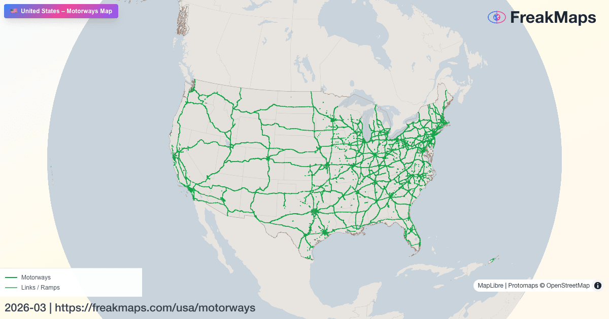 USA — motorways